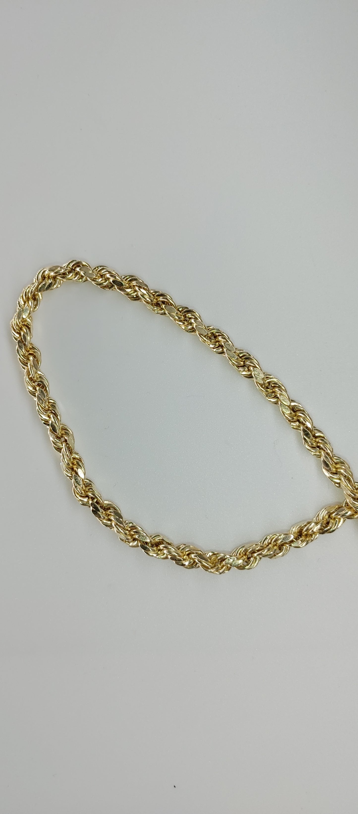 14k 3mm-4mm Hollow Rope Chain