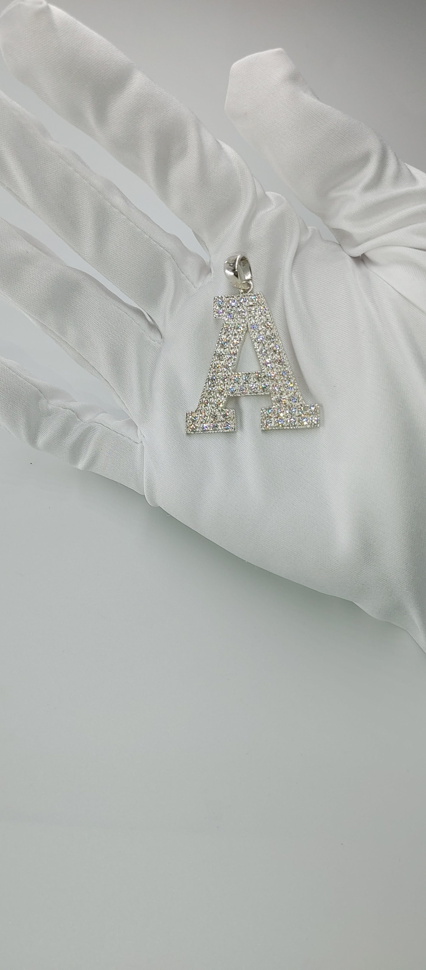 Letter Pendant Iced Out